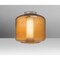 Besa Lighting Niles 10 Ceiling, Amber Bubble/Opal, Satin Nickel, 1x60W Incandescent NILES10AOC-SN - alternate 1